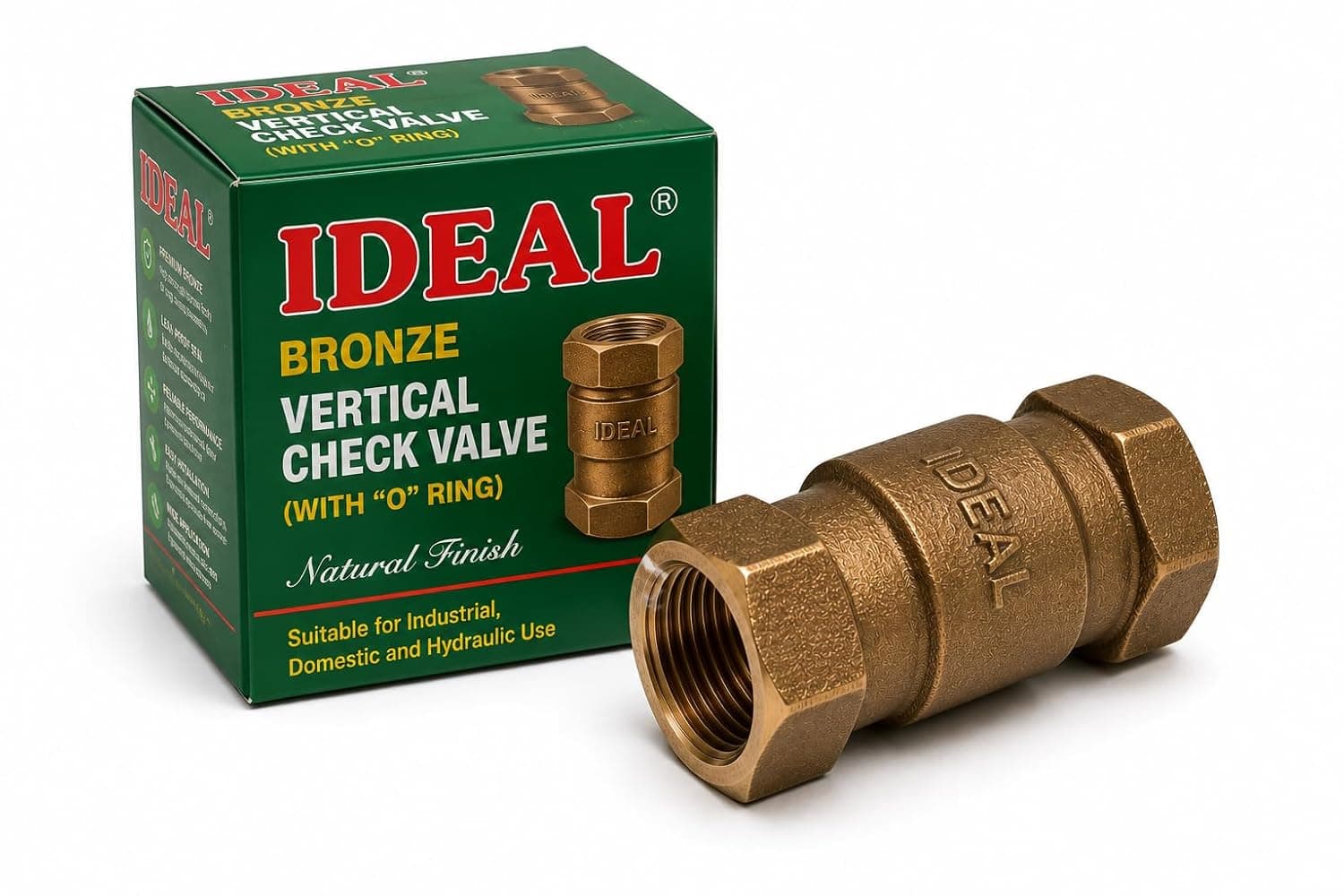 IDEAL Vertical Check Valve Angle